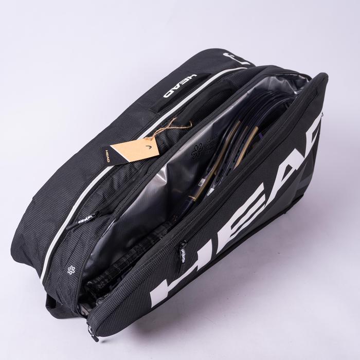 Tas Tenis Head Tour Tennis Bag L 9R Black