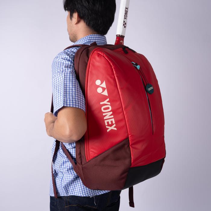 Tas Tenis Yonex Team Backpack Ruby Red Tennis Bag