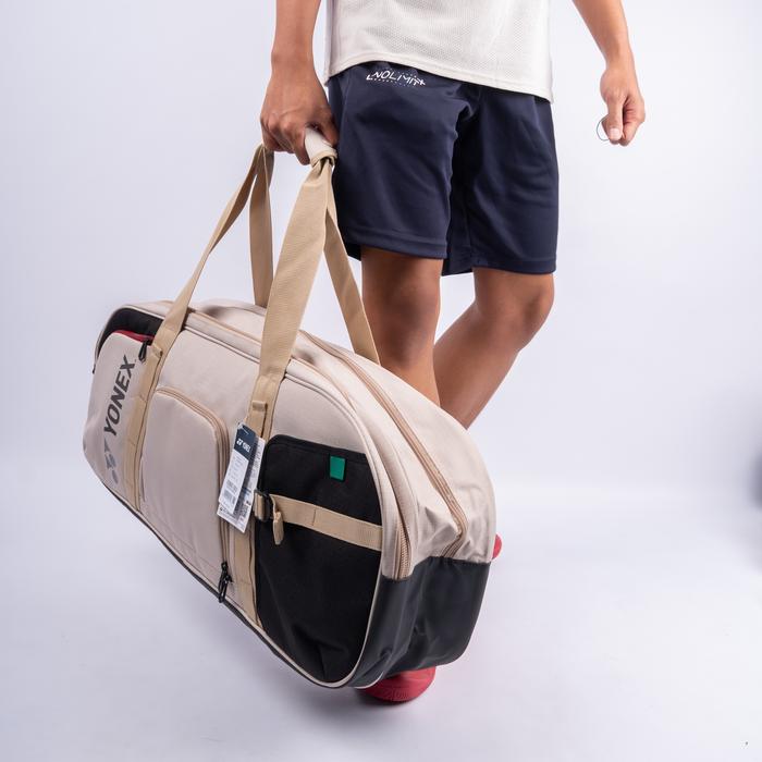 Tas Tenis Yonex Gearlogic Beige Duffle Tennis Bag