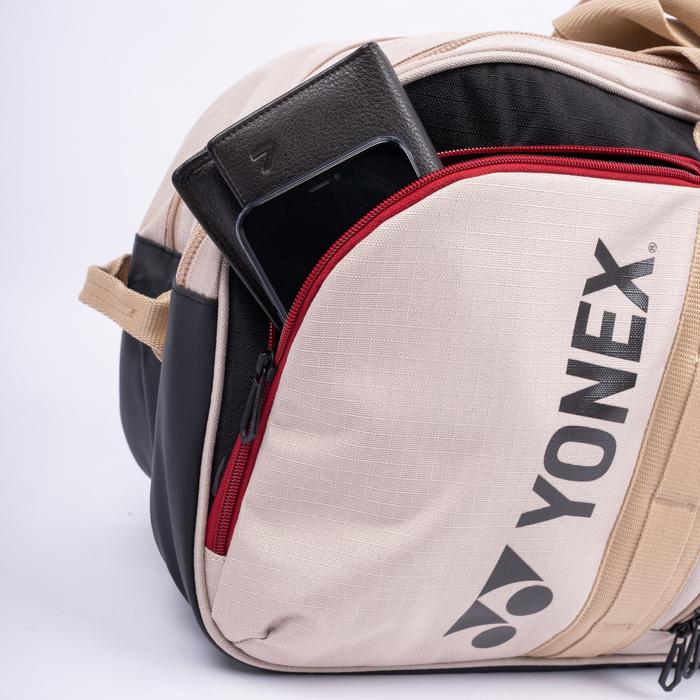 Tas Tenis Yonex Gearlogic Beige Duffle Tennis Bag