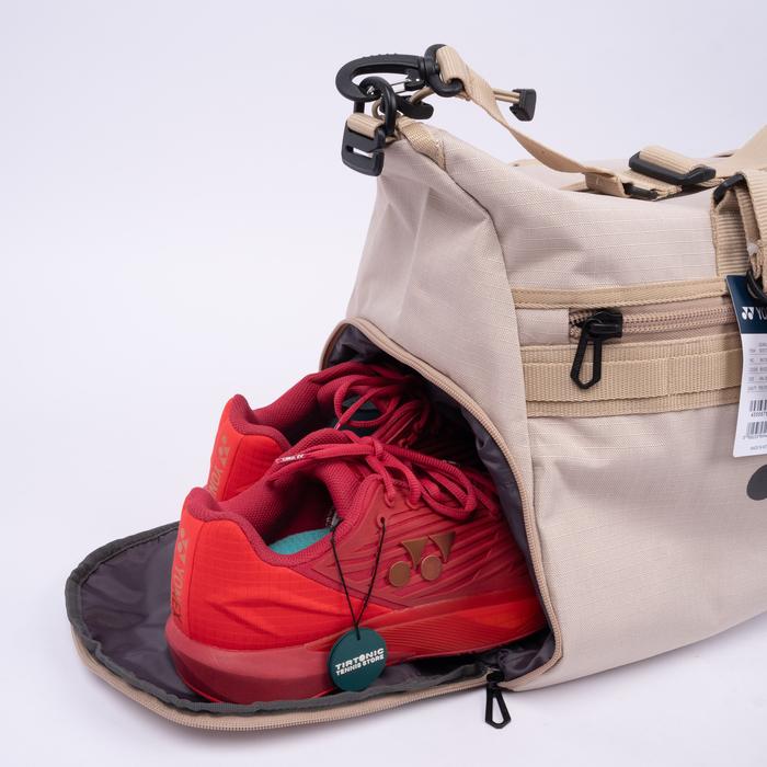 Tas Tenis Yonex Gearlogic Beige Boston Bag Tennis Bag