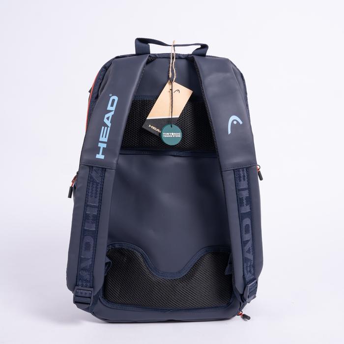 Tas Tennis Head Backpack Navy Orange Tenis Bag