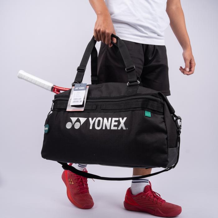 Tas Tenis Yonex Gearlogic Black Boston Bag Tennis Bag