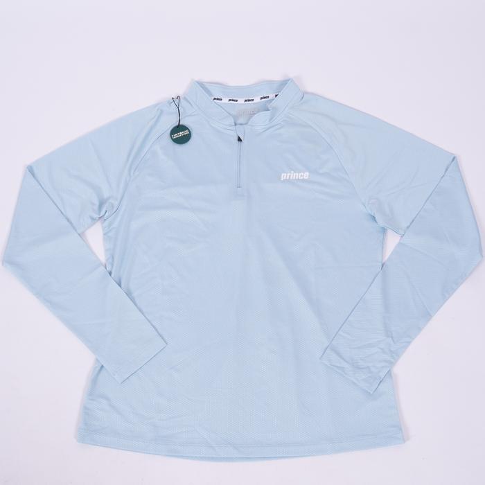 Baju Tenis Prince Performance Women Zipper Long Sleeve Tee Tennis Shirt