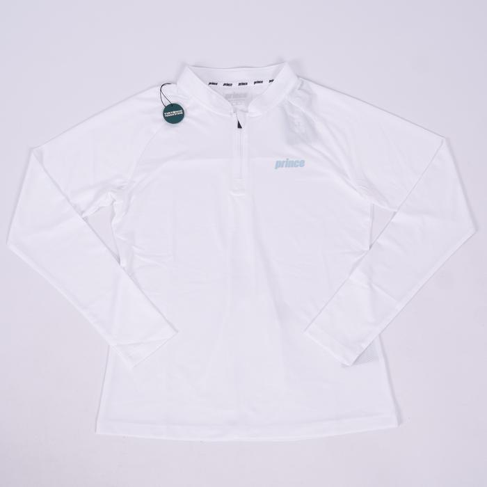 Baju Tenis Prince Performance Women Zipper Long Sleeve Tee Tennis Shirt