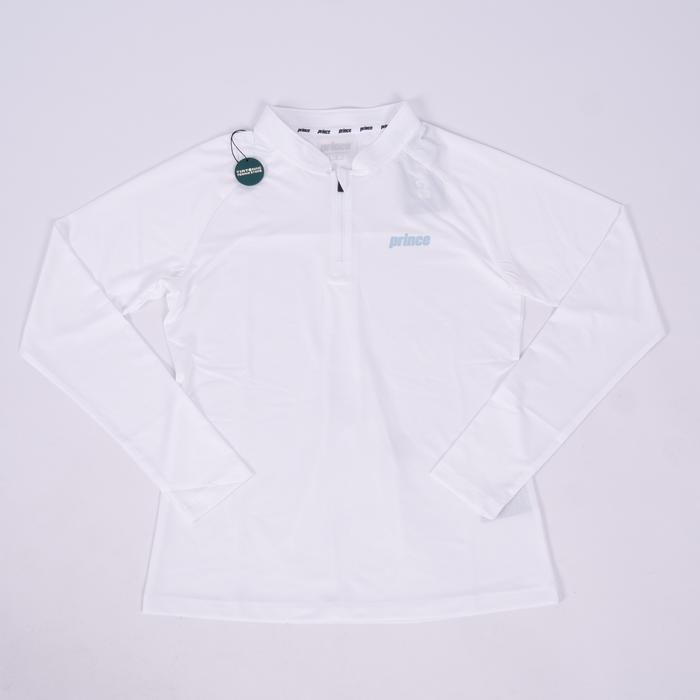 Baju Tenis Prince Performance Women Zipper Long Sleeve Tee Tennis Shirt