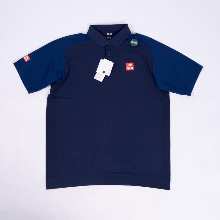 Baju Uniqlo Adam Scott Dry Polo Shirts Model with Logo