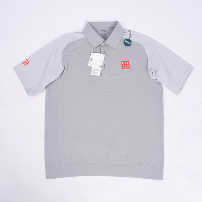 Baju Uniqlo Adam Scott Dry Polo Shirts Model with Logo