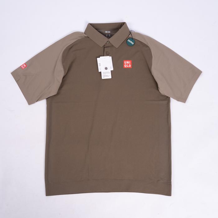 Baju Uniqlo Adam Scott Dry Polo Shirts Model with Logo