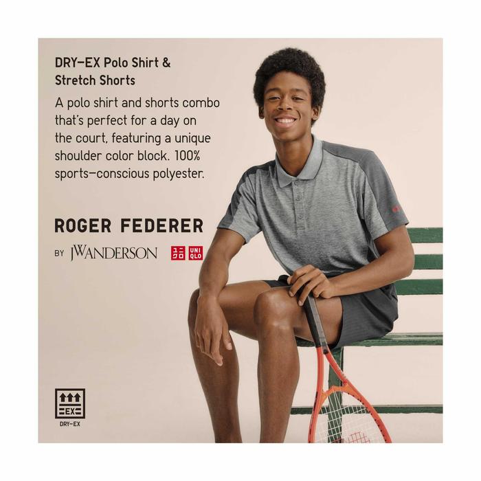 Baju Tenis Uniqlo Roger Federer by JW Anderson Tennis