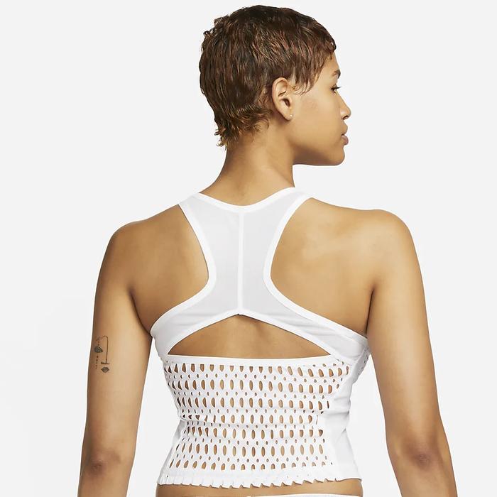 Baju Tenis Nike Court Dri-FIT Slam Tank Top White Tennis