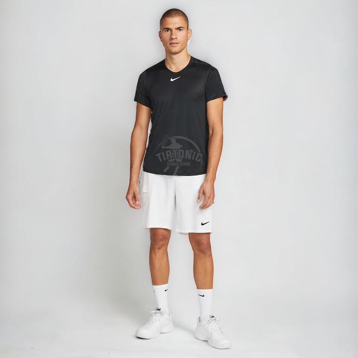 Baju Nike Tenis Pria Dri-FIT Advantage Hitam Tennis