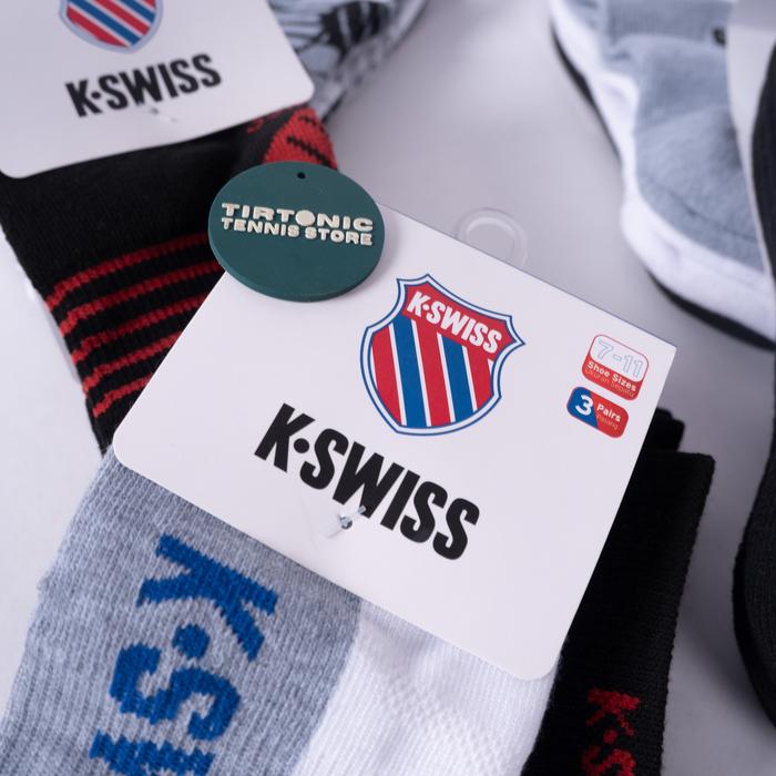 Kaos Kaki Tenis K-Swiss Tennis Socks Men 3 Pairs