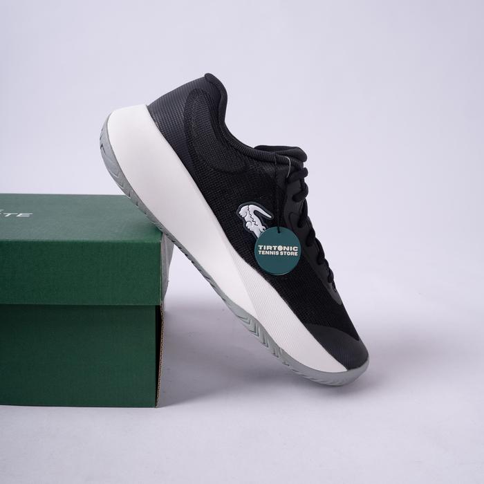 Sepatu Tenis Lacoste Tennis Base Black White Tennis Shoes