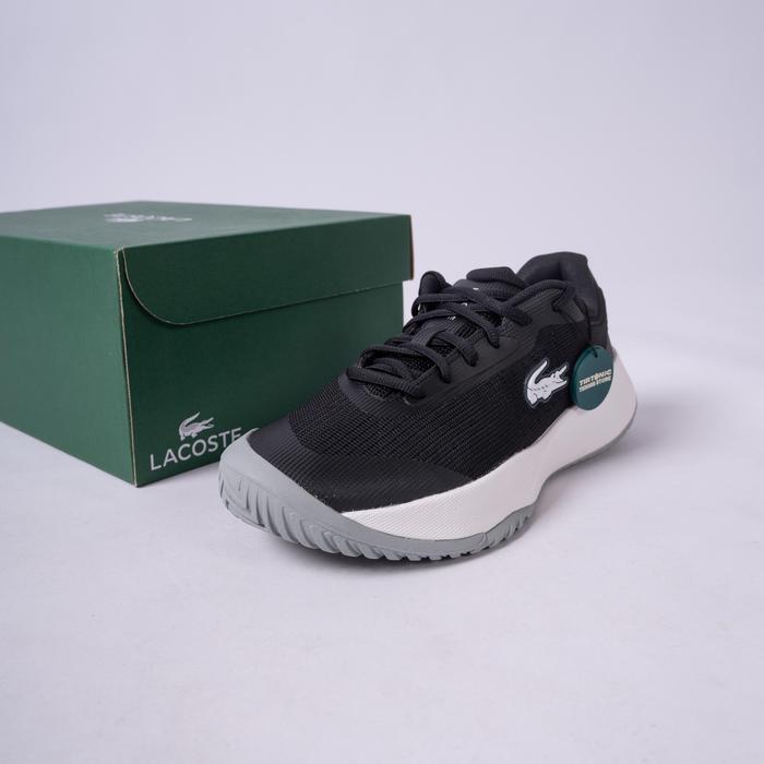 Sepatu Tenis Lacoste Tennis Base Black White Tennis Shoes