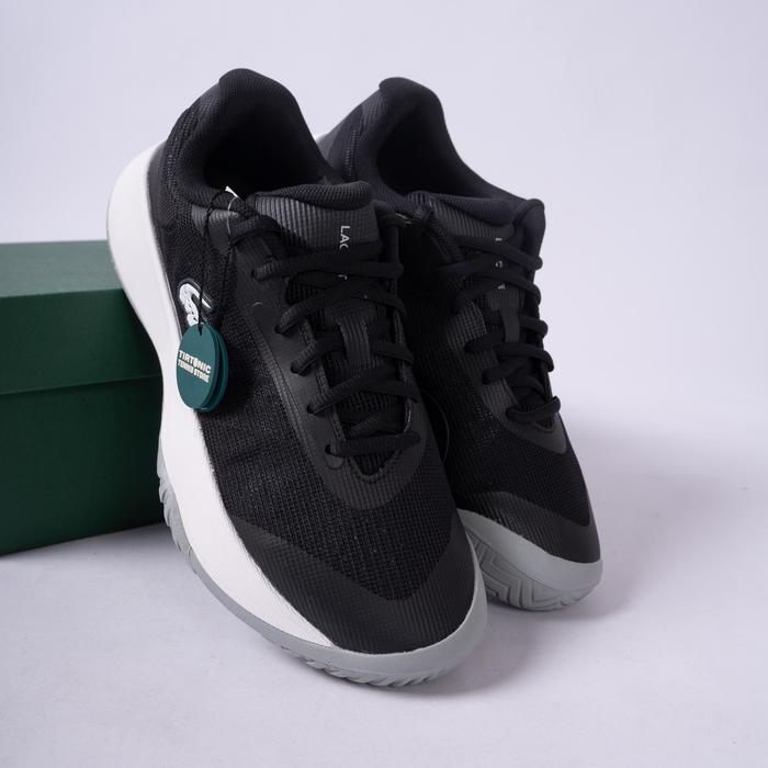 Sepatu Tenis Lacoste Tennis Base Black White Tennis Shoes