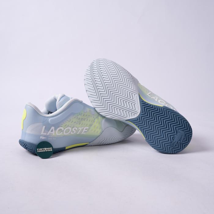 Sepatu Tenis Lacoste AG-LT Pro Blue Yellow Tennis Shoes