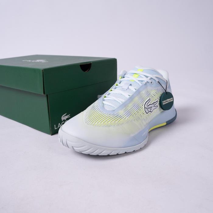 Sepatu Tenis Lacoste AG-LT Pro Blue Yellow Tennis Shoes