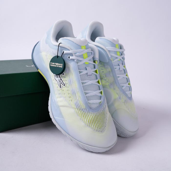 Sepatu Tenis Lacoste AG-LT Pro Blue Yellow Tennis Shoes