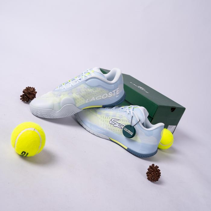 Sepatu Tenis Lacoste AG-LT Pro Blue Yellow Tennis Shoes