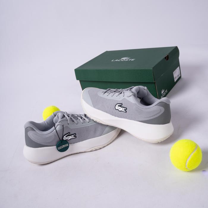 Sepatu Tenis Lacoste Tennis Base Light Grey Tennis Shoes