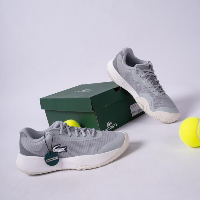 Sepatu Tenis Lacoste Tennis Base Light Grey Tennis Shoes