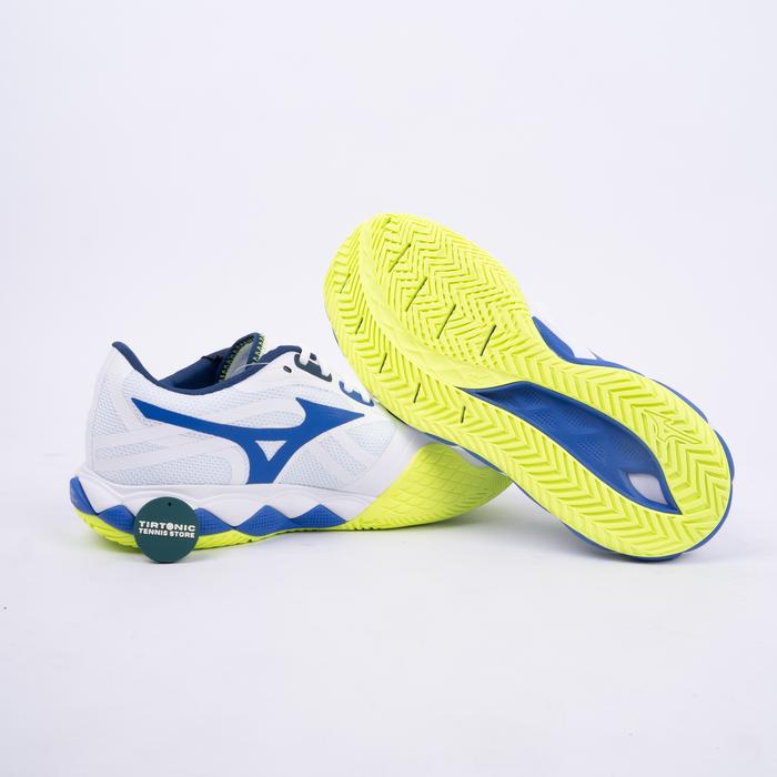 Sepatu Tenis Mizuno Wave Enforce Tour 2 AC White Blue