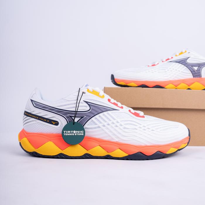 Sepatu Tenis Mizuno Wave Enforce Tour 2 AC Fiery Coral Men