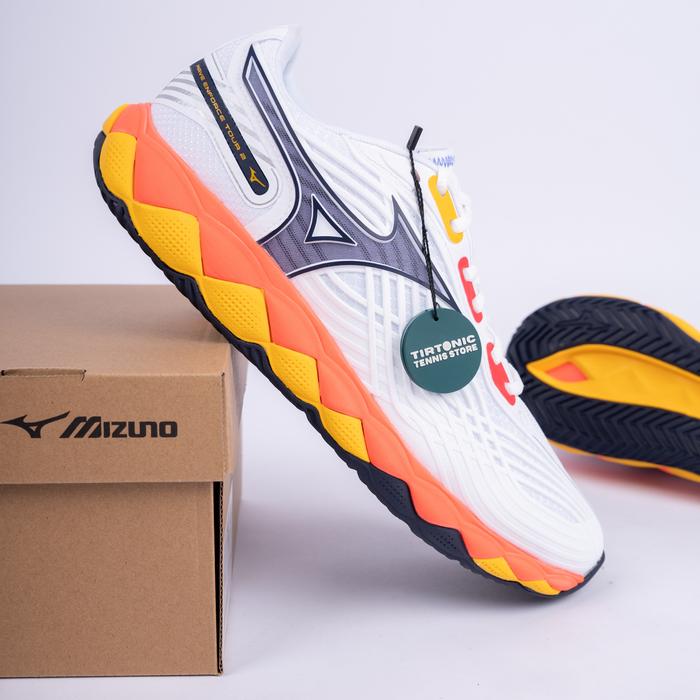 Sepatu Tenis Mizuno Wave Enforce Tour 2 AC Fiery Coral Men