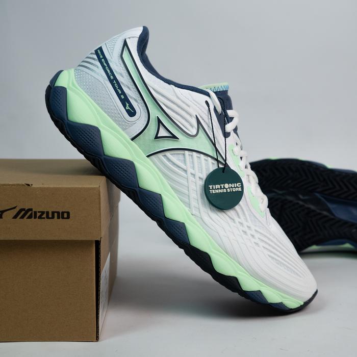 Sepatu Tenis Mizuno Wave Enforce Tour 2 AC Neo Mint