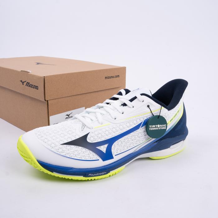 Sepatu Tenis Mizuno Wave Exceed Tour 7 AC White Blue