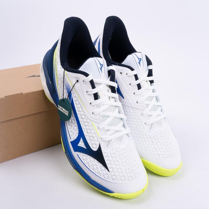 Sepatu Tenis Mizuno Wave Exceed Tour 7 AC White Blue