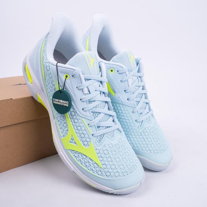 Sepatu Tenis Mizuno Wave Exceed Tour 7 AC Light Blue