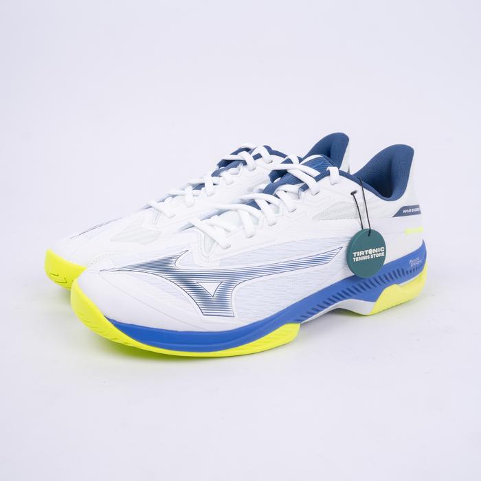 Sepatu Tenis Mizuno Wave Exceed Court AC White Blue