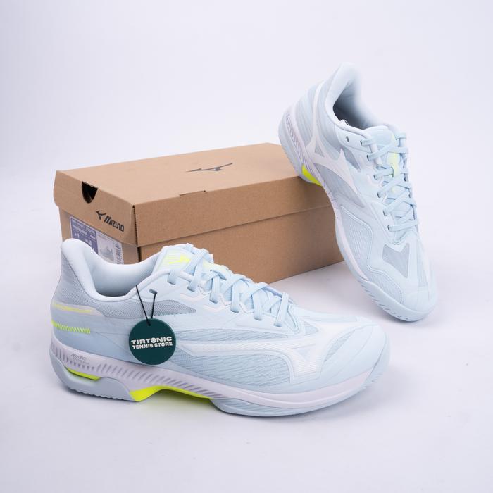 Sepatu Tenis Mizuno Wave Exceed Court AC Light Blue