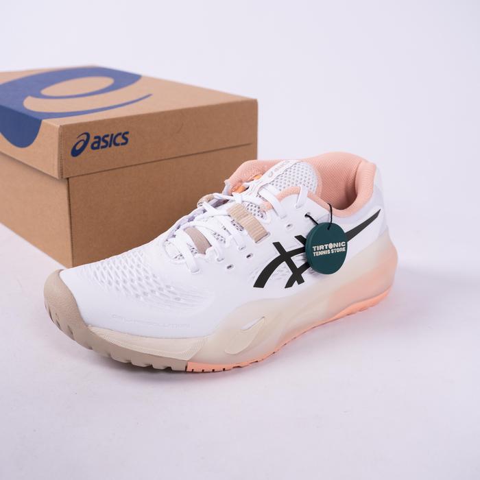 Sepatu Tenis Asics Gel Resolution X Beige Tennis