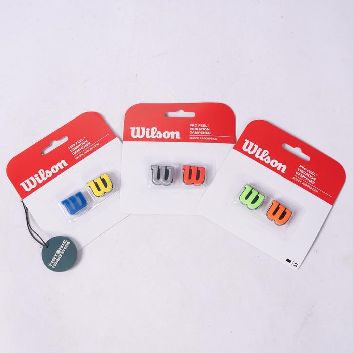 Peredam Raket Tenis Wilson Logo W Pro Feel Damper Tennis Racket