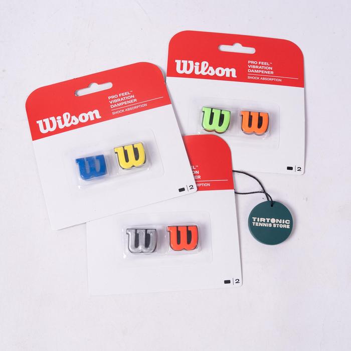 Peredam Raket Tenis Wilson Logo W Pro Feel Damper Tennis Racket