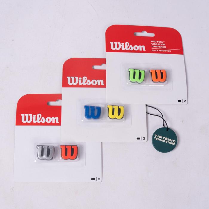 Peredam Raket Tenis Wilson Logo W Pro Feel Damper Tennis Racket