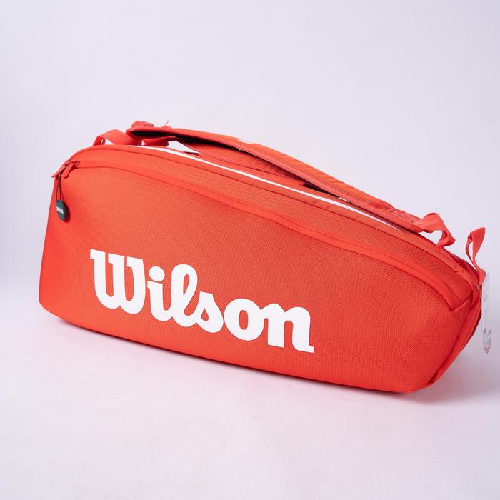 Tas Tenis Wilson Red Super Tour 6R Tennis Bag