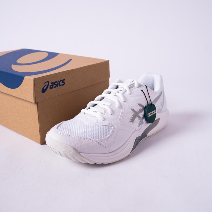 Sepatu Tenis Asics Gel Dedicate 9 Silver Tennis Shoes
