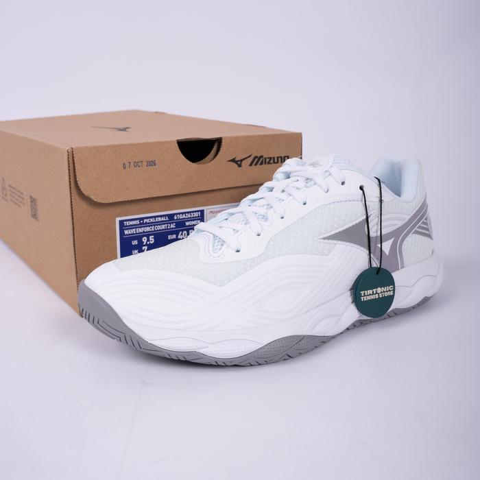 Sepatu Tenis Mizuno Wave Enforce Court Harbor Gray